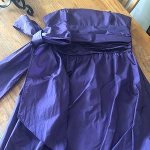 ING size large purple crepe dress with bow